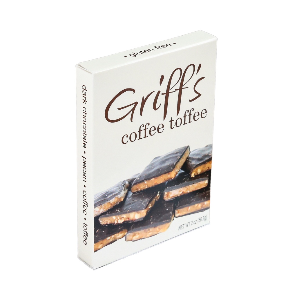 Griff's Coffee Toffee 2 oz (12 count) | Chapel Hill Toffee